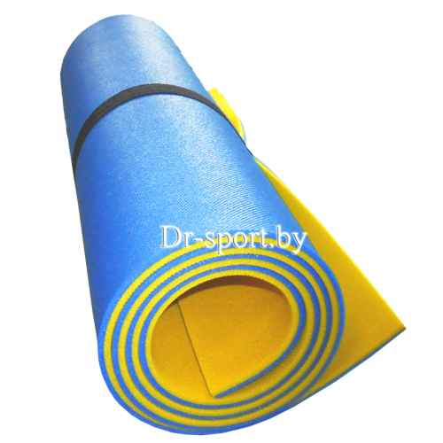 Уценка Коврик арт. 85011221 8*0.6L1.8 пр-во РФ, турист. 2х-слойный, голубой/желтый